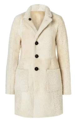 Lambskin Jackets<WERNER CHRIST Dunja Cw: Reversible Coat In A Blazer Style Creme
