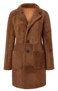 Lambskin Jackets<WERNER CHRIST Dunja Cw: Reversible Coat In A Blazer Style Cognac