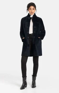 Lambskin Jackets<WERNER CHRIST Dunja Cw: Reversible Coat In A Blazer Style Navy
