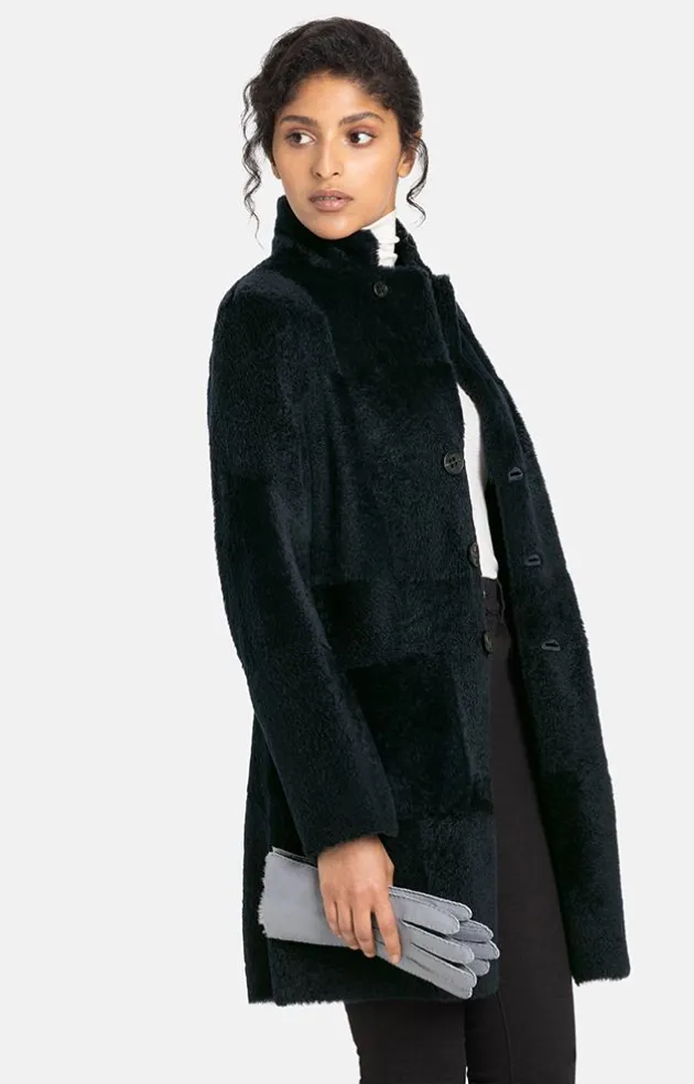 Lambskin Jackets<WERNER CHRIST Dunja Cw: Reversible Coat In A Blazer Style Navy