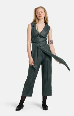 Accessoires<WERNER CHRIST Elsa: Sleeveless Top In A Wrap Look Salmon