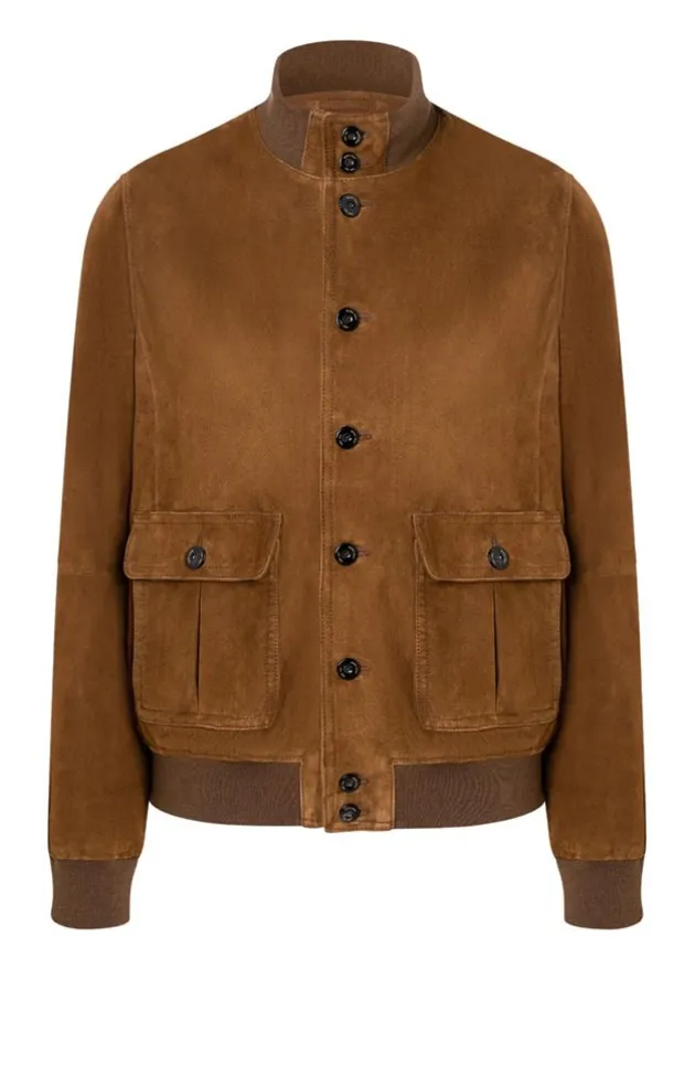 Leather Jackets<WERNER CHRIST Emanuel: Classic With Knitted Details Mocca