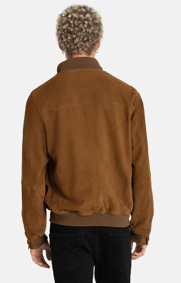 Leather Jackets<WERNER CHRIST Emanuel: Classic With Knitted Details Mocca