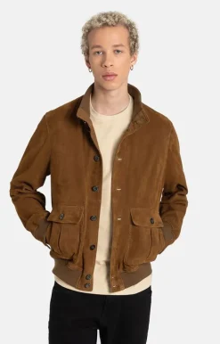 Leather Jackets<WERNER CHRIST Emanuel: Classic With Knitted Details Mocca