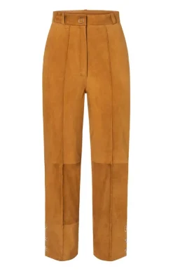 Accessoires<WERNER CHRIST Eve: Cropped Trousers In A Sixties Look Cognac