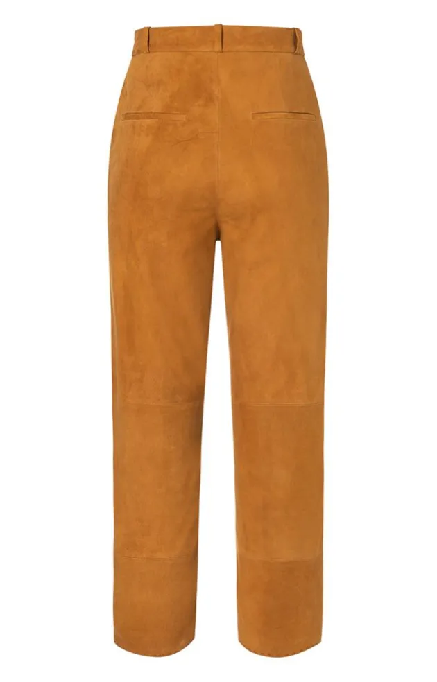 Accessoires<WERNER CHRIST Eve: Cropped Trousers In A Sixties Look Cognac