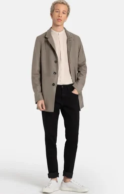 Leather Jackets<WERNER CHRIST Fazius: Jacket In Napped Goat Suede Stone