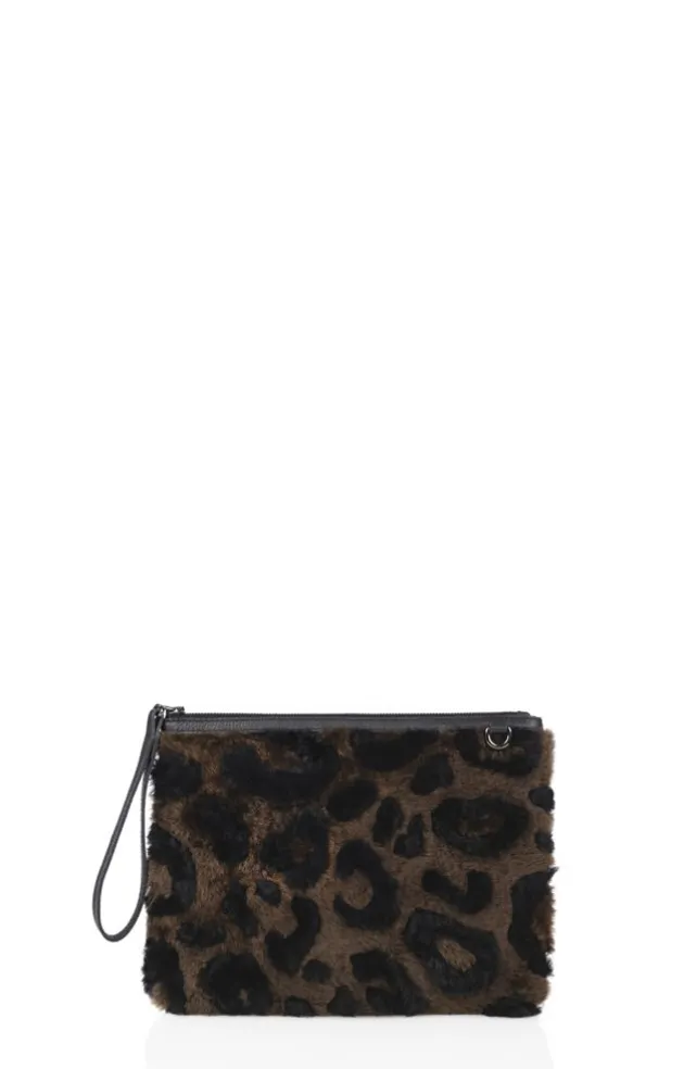 Accessoires<WERNER CHRIST Furtastic Clutch Leo Dark Brown