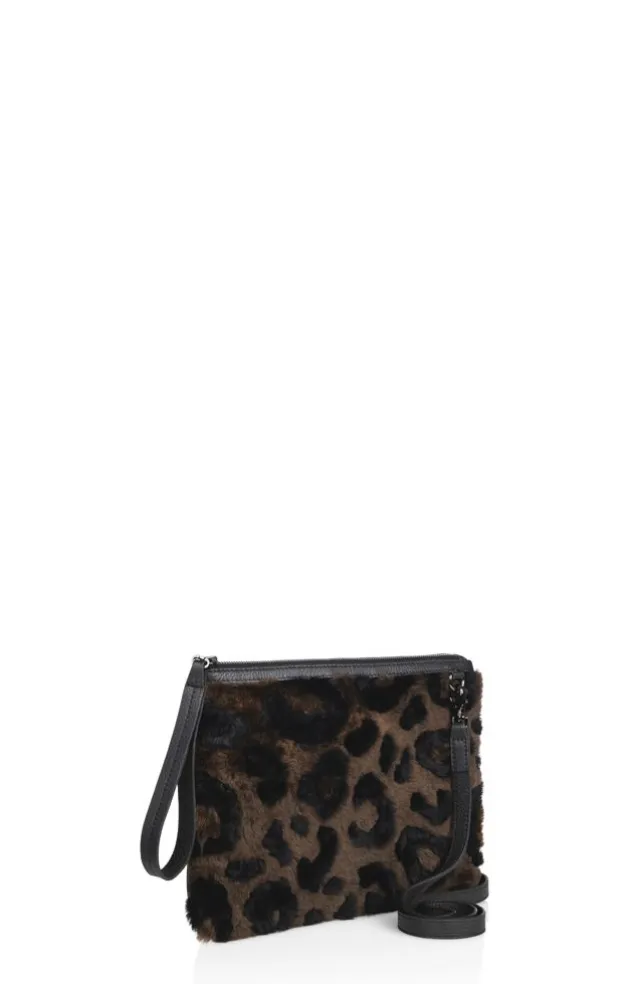 Accessoires<WERNER CHRIST Furtastic Clutch Leo Dark Brown
