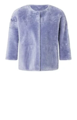 Leather Jackets<WERNER CHRIST Gitta: Reversible Jacket With Reduced-Length Pastell Lilac