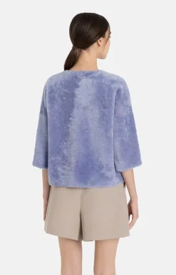 Leather Jackets<WERNER CHRIST Gitta: Reversible Jacket With Reduced-Length Pastell Lilac