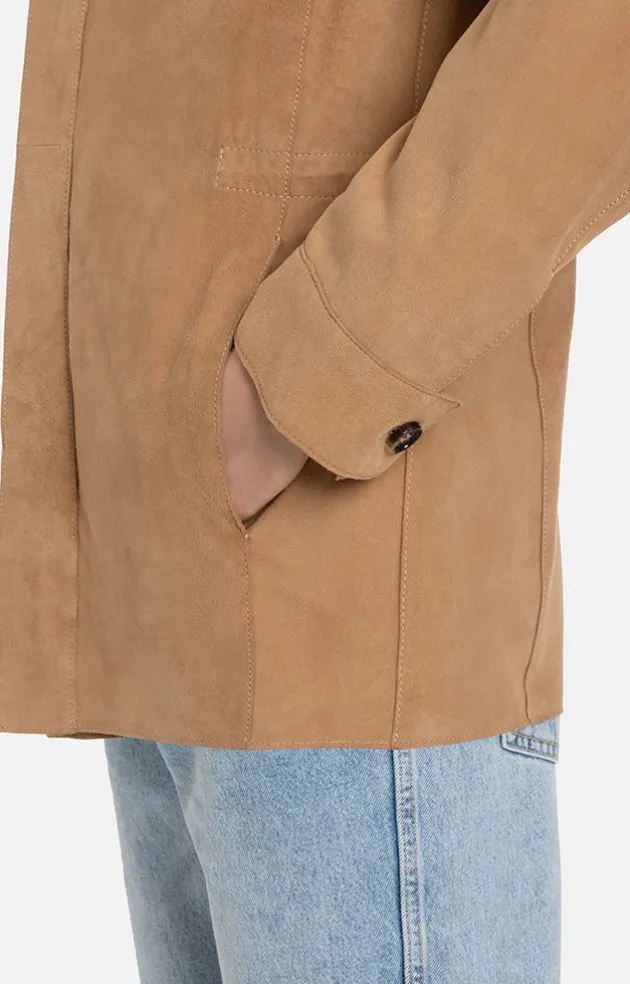 Leather Jackets<WERNER CHRIST Hakim: Light Leather Overshirt Natur