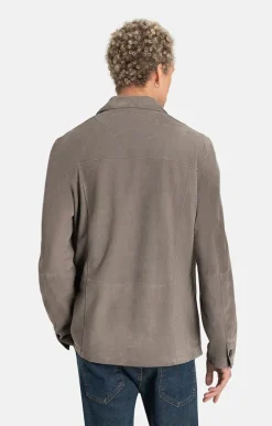 Leather Jackets<WERNER CHRIST Henri: Field Jacket With Accentuated Breast P Stone