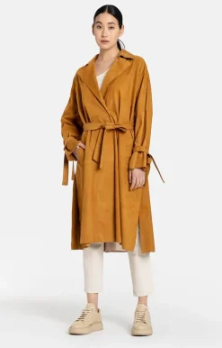 Leather Jackets<WERNER CHRIST Ilona: Oversized Coat Reinterpreted Cognac