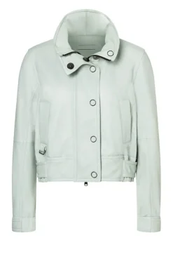 Leather Jackets<WERNER CHRIST Isabella: Biker With Fancy Details Frozen Blue