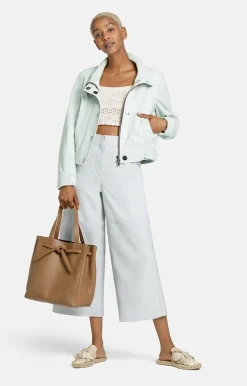 Leather Jackets<WERNER CHRIST Isabella: Biker With Fancy Details Frozen Blue