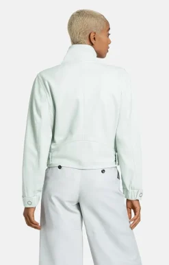 Leather Jackets<WERNER CHRIST Isabella: Biker With Fancy Details Frozen Blue