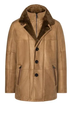 Lambskin Jackets<WERNER CHRIST Johannes F: Classic Blazer Coat Cognac