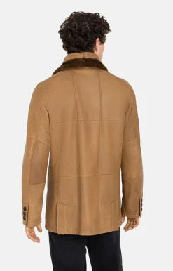 Lambskin Jackets<WERNER CHRIST Johannes F: Classic Blazer Coat Cognac