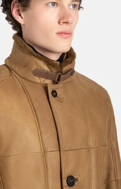 Lambskin Jackets<WERNER CHRIST Johannes F: Classic Blazer Coat Cognac