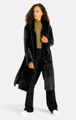Lambskin Jackets<WERNER CHRIST Madita Cw:Reversible Slighly Oversized Coat Black