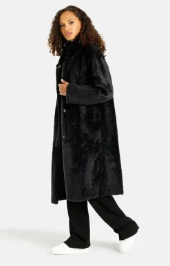 Lambskin Jackets<WERNER CHRIST Madita Cw:Reversible Slighly Oversized Coat Black