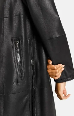 Lambskin Jackets<WERNER CHRIST Madita Cw:Reversible Slighly Oversized Coat Black