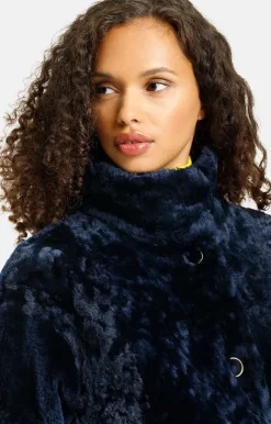 Lambskin Jackets<WERNER CHRIST Melody: Reversible, Lambskin Jacket Blue