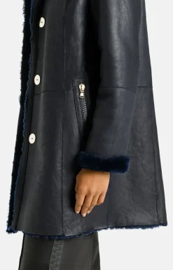 Lambskin Jackets<WERNER CHRIST Melody: Reversible, Lambskin Jacket Blue
