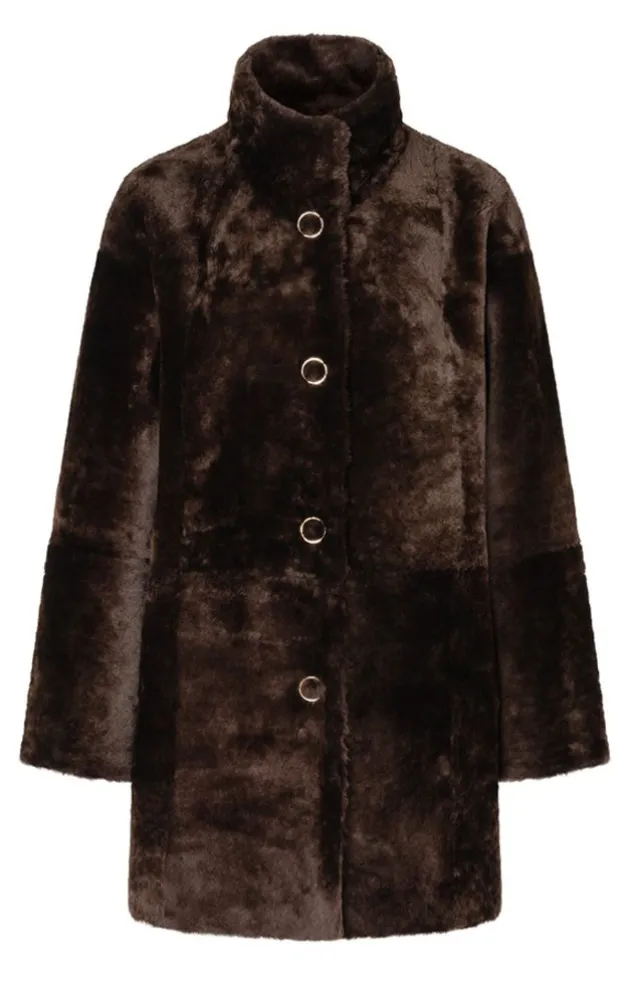 Lambskin Jackets<WERNER CHRIST Melody: Reversible, Lambskin Jacket Ashbrown