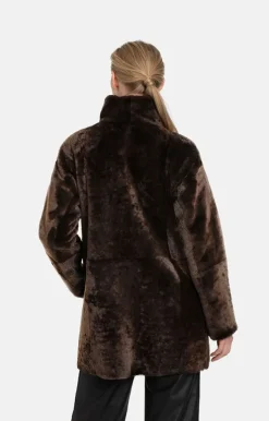 Lambskin Jackets<WERNER CHRIST Melody: Reversible, Lambskin Jacket Ashbrown