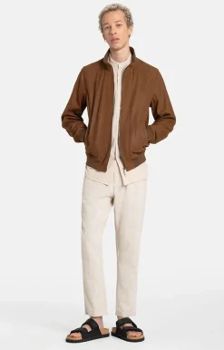 Leather Jackets<WERNER CHRIST Melvin: Ultralight Blouson With Knit Mocca