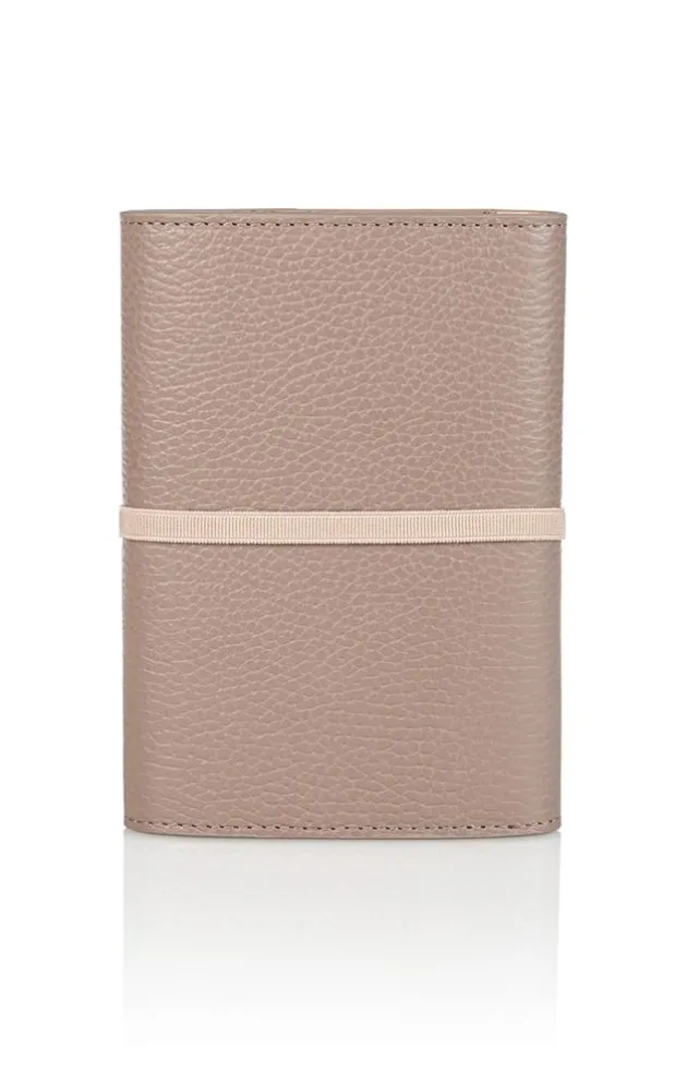 Accessoires<WERNER CHRIST Moleskine A6: Notebook With Calfskin Cover Beige
