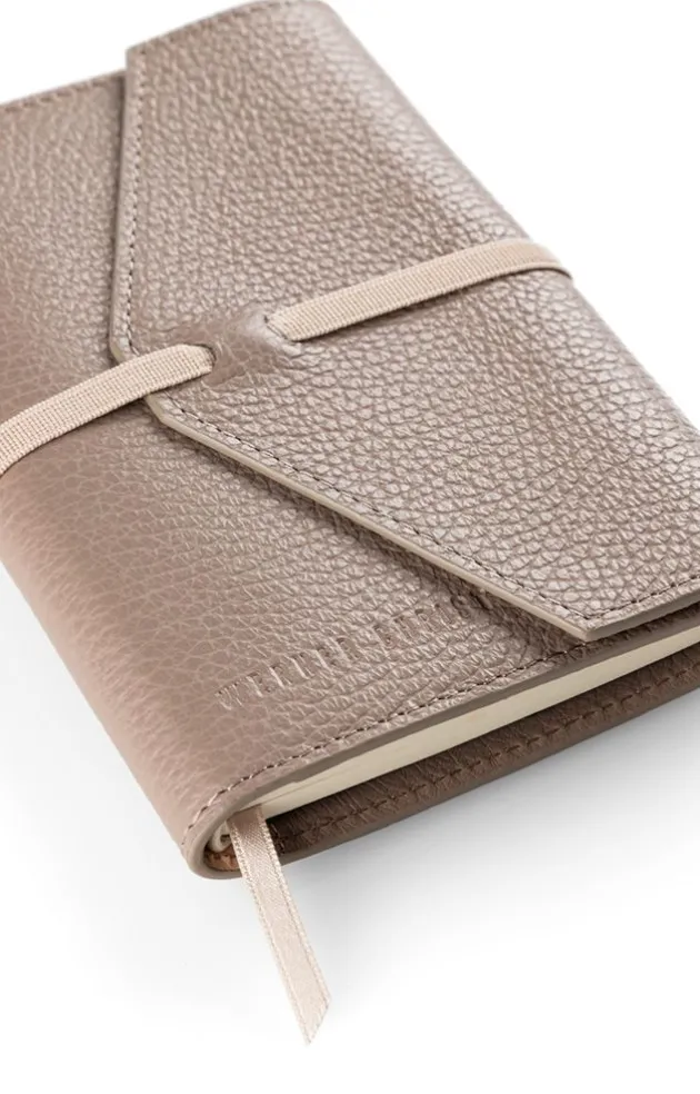 Accessoires<WERNER CHRIST Moleskine A6: Notebook With Calfskin Cover Beige