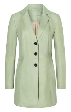 Leather Jackets<WERNER CHRIST Nathalia: Long Blazer With Drawstring At The Salbei