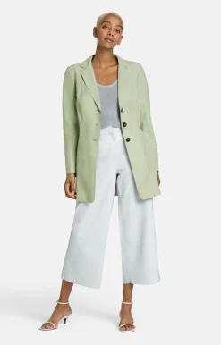 Leather Jackets<WERNER CHRIST Nathalia: Long Blazer With Drawstring At The Salbei