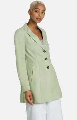 Leather Jackets<WERNER CHRIST Nathalia: Long Blazer With Drawstring At The Salbei