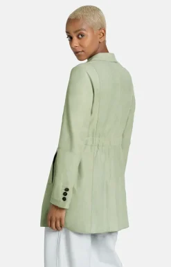 Leather Jackets<WERNER CHRIST Nathalia: Long Blazer With Drawstring At The Salbei