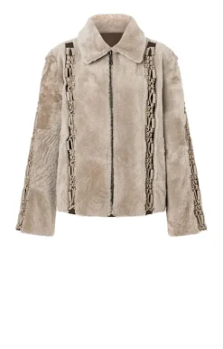 Leather Jackets<WERNER CHRIST Nicolette: Reversible Light Jacket Stone