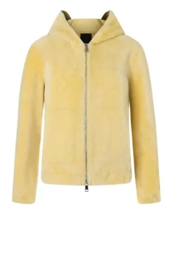 Leather Jackets<WERNER CHRIST Ona: Super Lightweight Hooded Blouson Limette