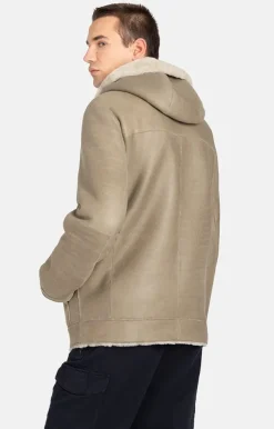 Lambskin Jackets<WERNER CHRIST Orlando: Reversible Jacket With Hood Teddy