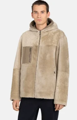 Lambskin Jackets<WERNER CHRIST Orlando: Reversible Jacket With Hood Teddy