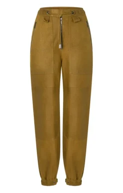 Accessoires<WERNER CHRIST Padma P: Light Parachute Leatherpants Ocker
