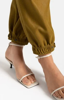 Accessoires<WERNER CHRIST Padma P: Light Parachute Leatherpants Ocker