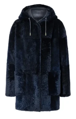 Lambskin Jackets<WERNER CHRIST Phoebe: Casual And Ultralight Hooded Jacket Navy