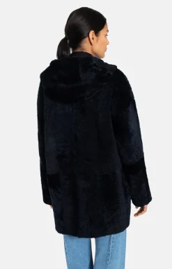 Lambskin Jackets<WERNER CHRIST Phoebe: Casual And Ultralight Hooded Jacket Navy