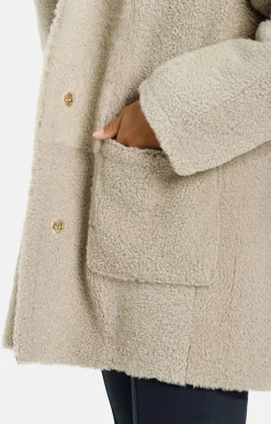 Lambskin Jackets<WERNER CHRIST Phoebe: Light Hooded Jacket In A Sand Tone Beige