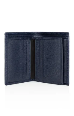 Accessoires<WERNER CHRIST Purse Herren: Wallet Crafted In Calfskin Navy