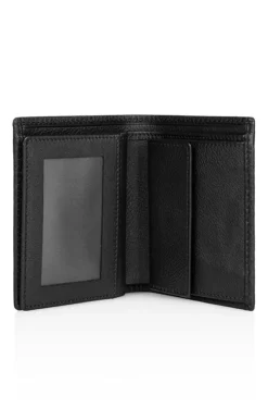 Accessoires<WERNER CHRIST Purse Herren: Wallet Crafted In Calfskin Black