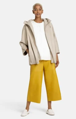 Leather Jackets<WERNER CHRIST Ronja: Oversized Hoodie With Hand Stitching Pearl Grey